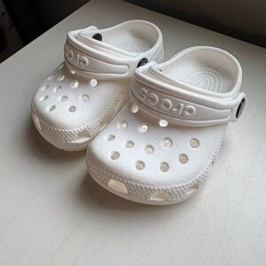 Kids White Clogs
